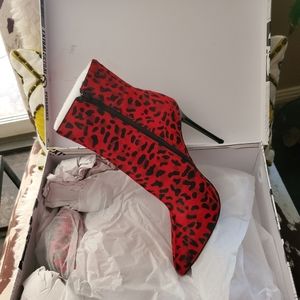 Jeffrey Campbell Animal Print Booties